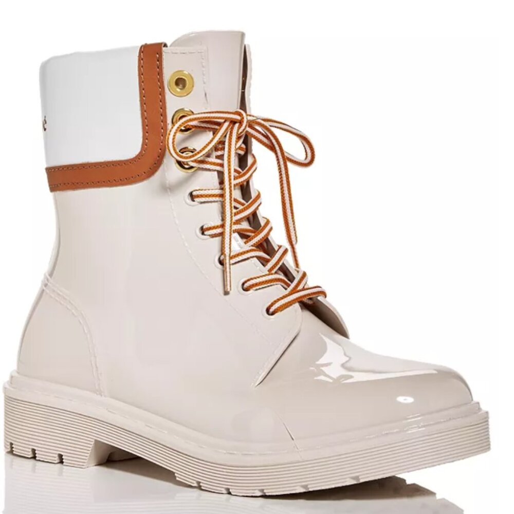 See by Chloé Women's Lace Up Rain Boots (8 US / 38 EU) - Great condition